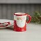 Melrose Santa Clays Dolomite Coffee Mug - 4.75" - Red and White - Set of 2